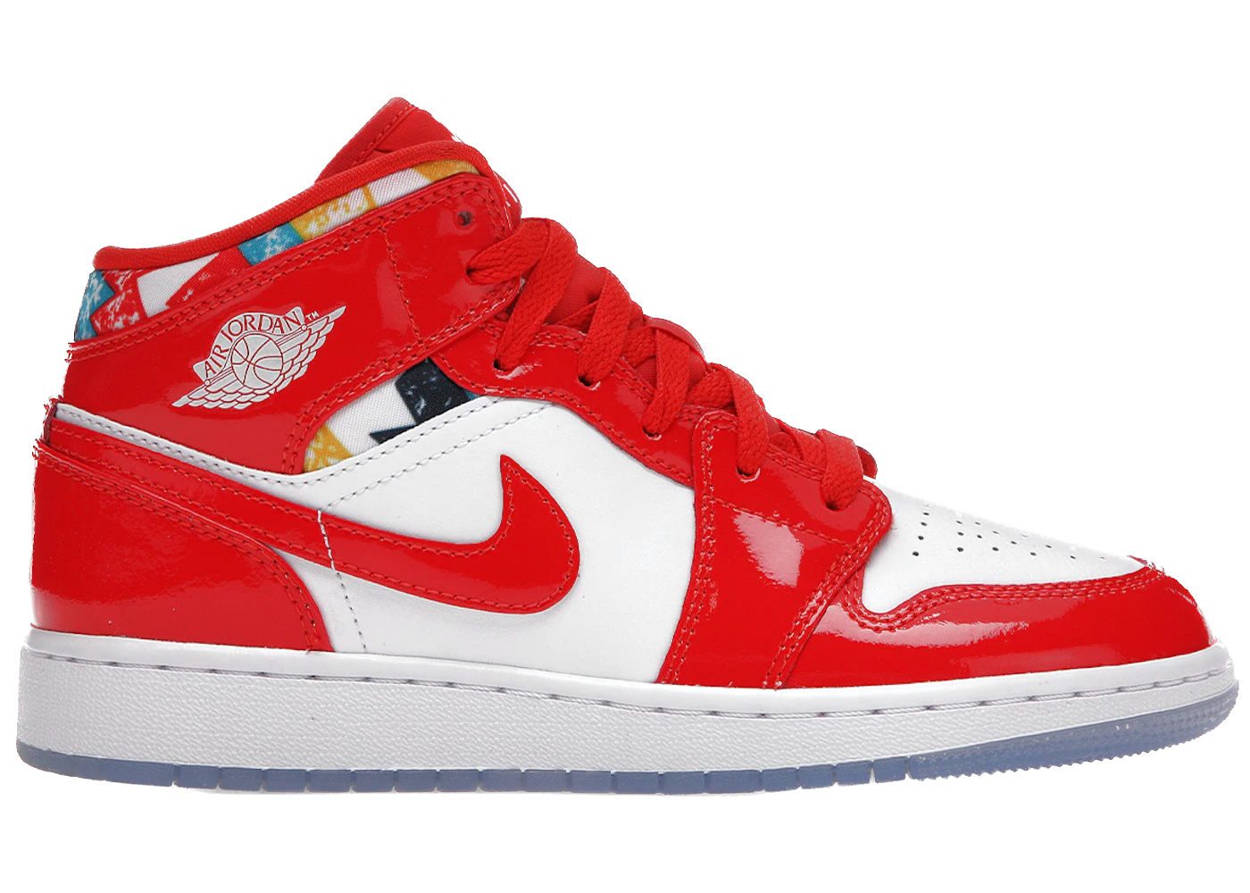 Jordan 1 Mid Barcelona Sweater Red Patent (GS)