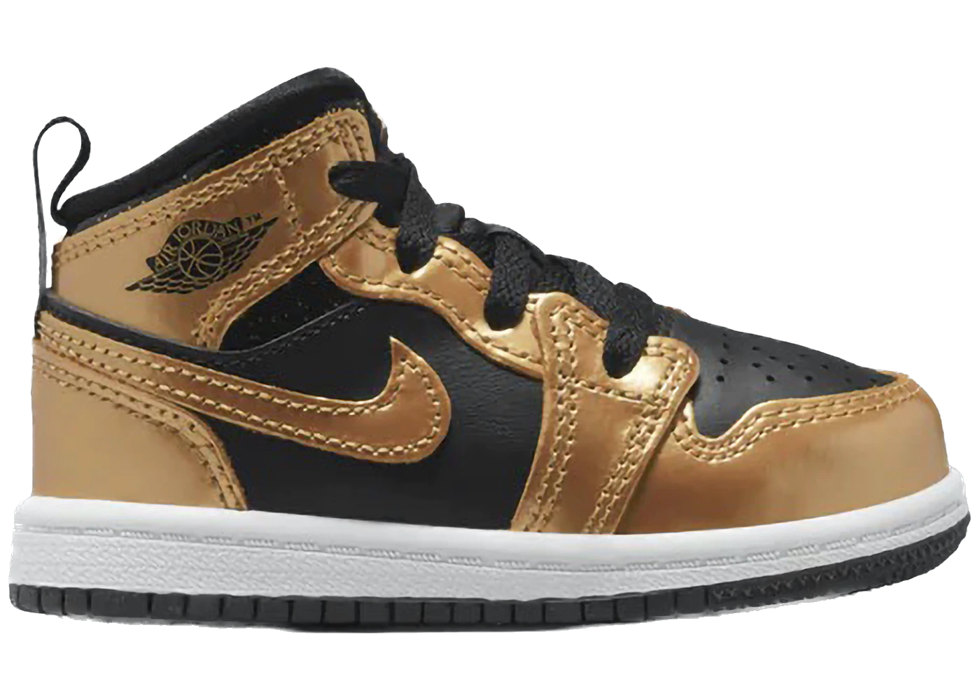 Jordan 1 Mid SE Metallic Gold Black (TD)