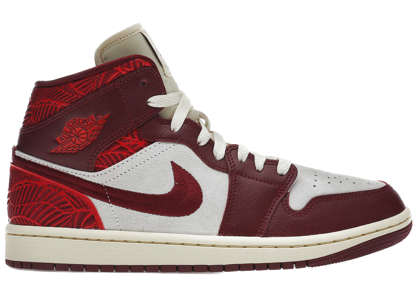 Jordan 1 Mid SE Tiki Leaf Team Red (Women's)