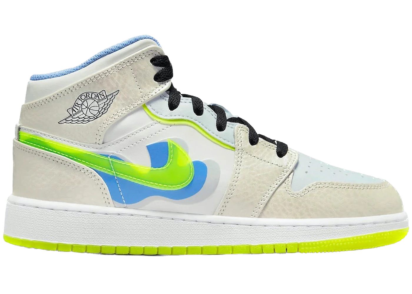 Jordan 1 Mid SE Warped Swoosh (GS)