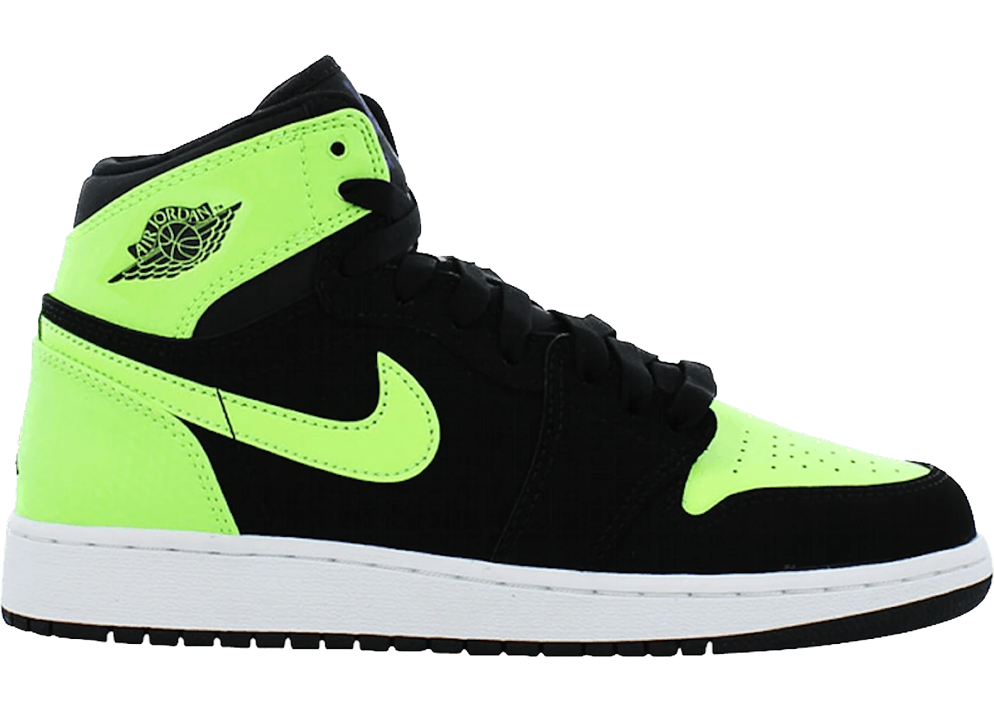 Jordan 1 Retro High Black Ghost Green (GS)
