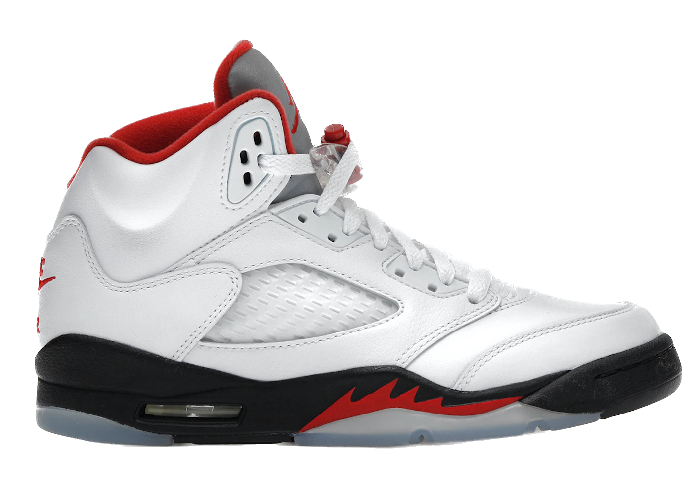 Jordan 5 Retro Fire Red Silver Tongue (2020) (GS)