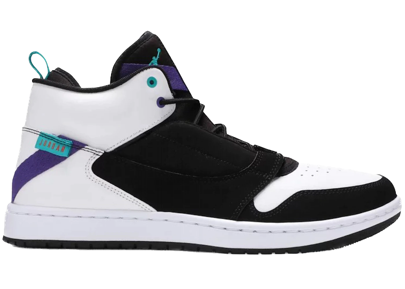 Jordan Fadeaway Black White Grape
