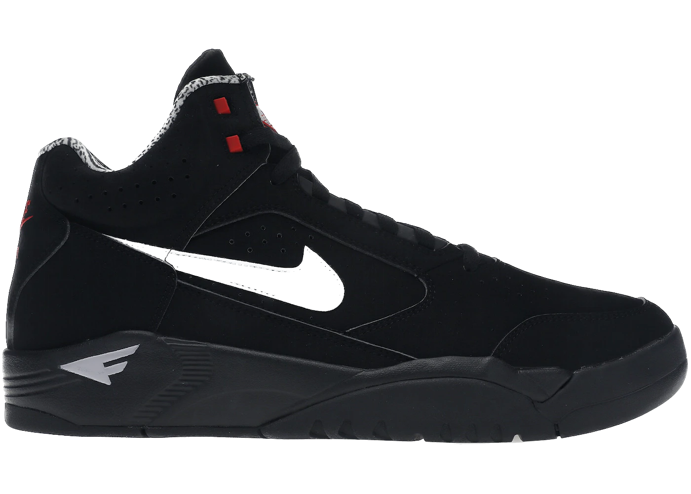 Air Flight Lite II Mid Black White Varsity Red