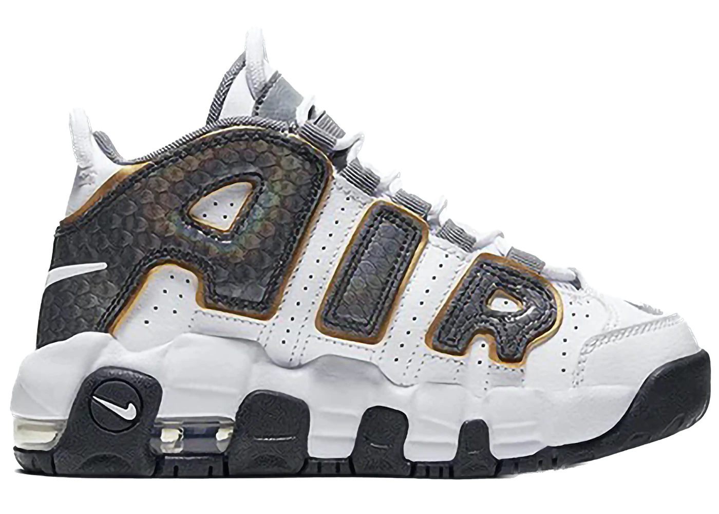 Air More Uptempo White Anthracite Snakeskin (PS)