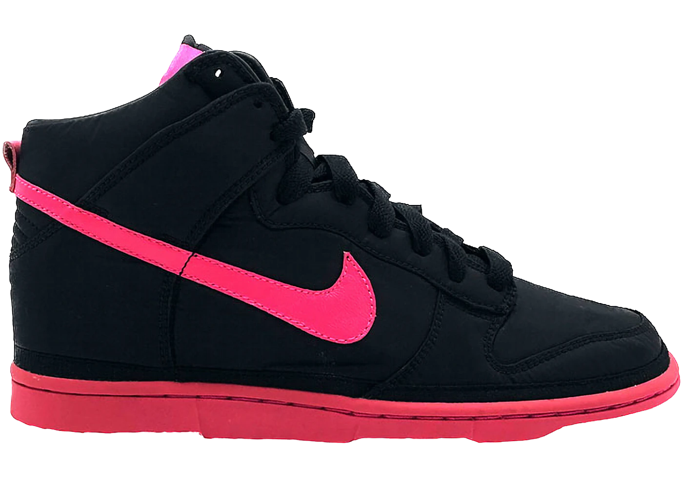 Dunk High Nylon Premium Black Vivid Pink