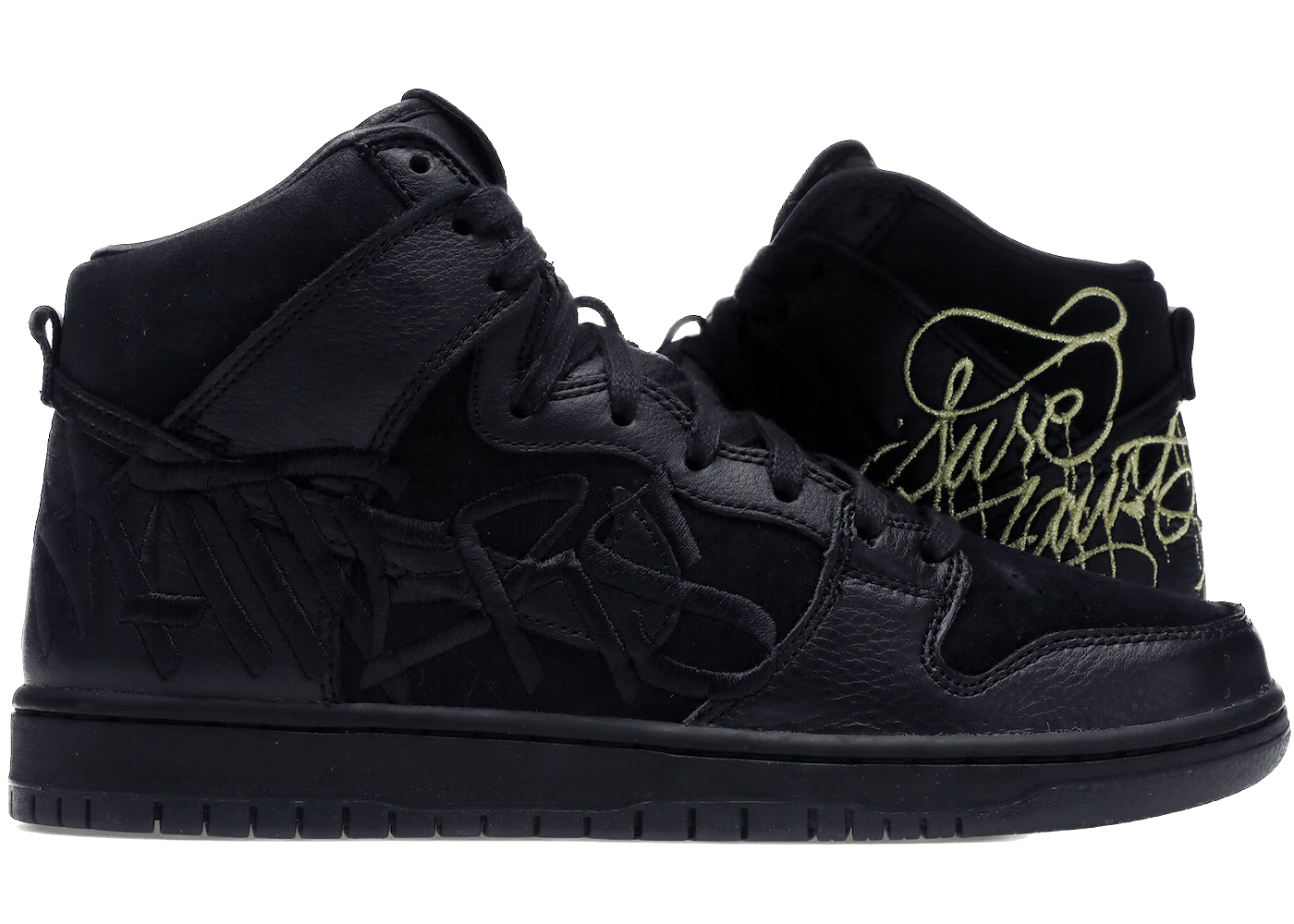 SB Dunk High FAUST Black Gold