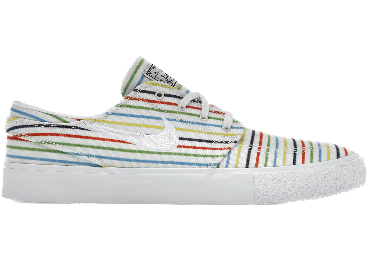SB Zoom Stefan Janoski Canvas Multi-Color Pinstripes