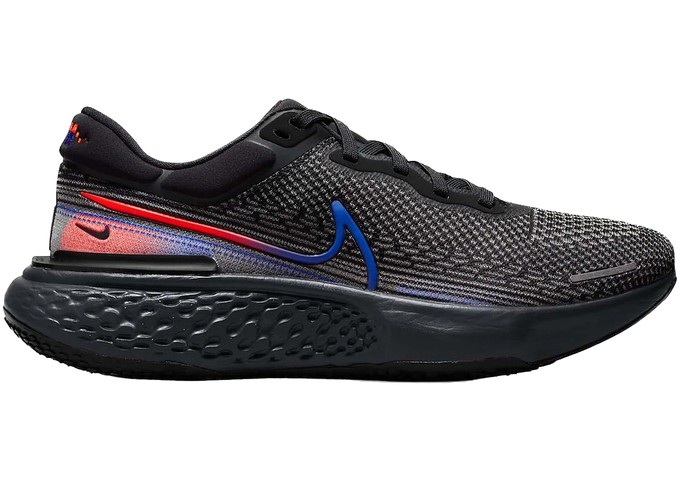ZoomX Invincible Run Flyknit Black Bright Crimson Racer Blue